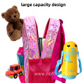 PU backpack rainbow heart children's backpack school bags